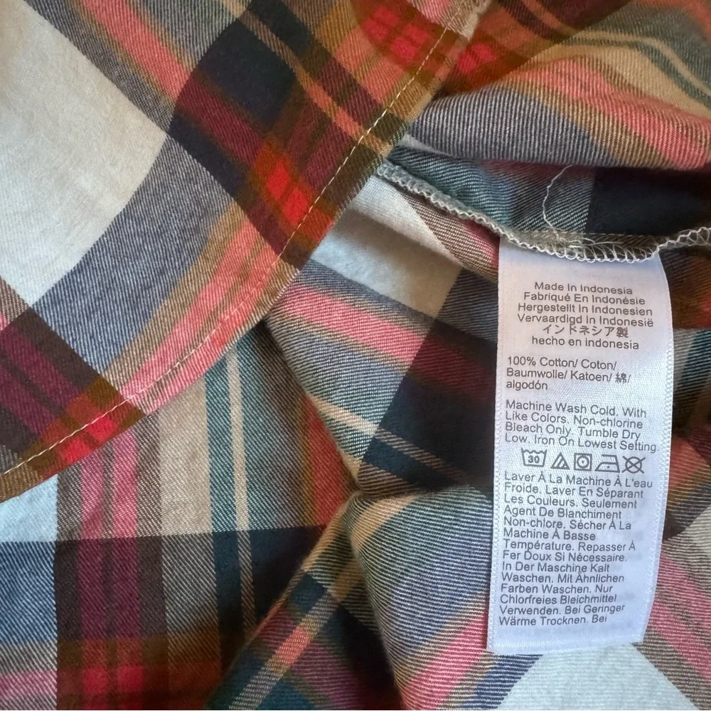 J. Crew Plaid Flannel‎ Button Down Shirt